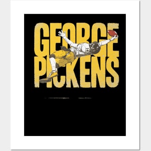 George Pickens Pittsburgh One Hand Catch Bold Posters and Art